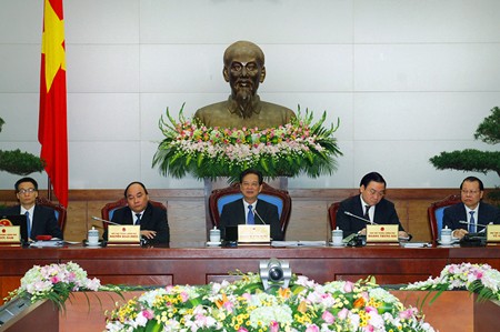 Thủ tướng Nguyễn Tấn Dũng chủ trì Hội nghị. Ảnh: VGP/Nhật Bắc